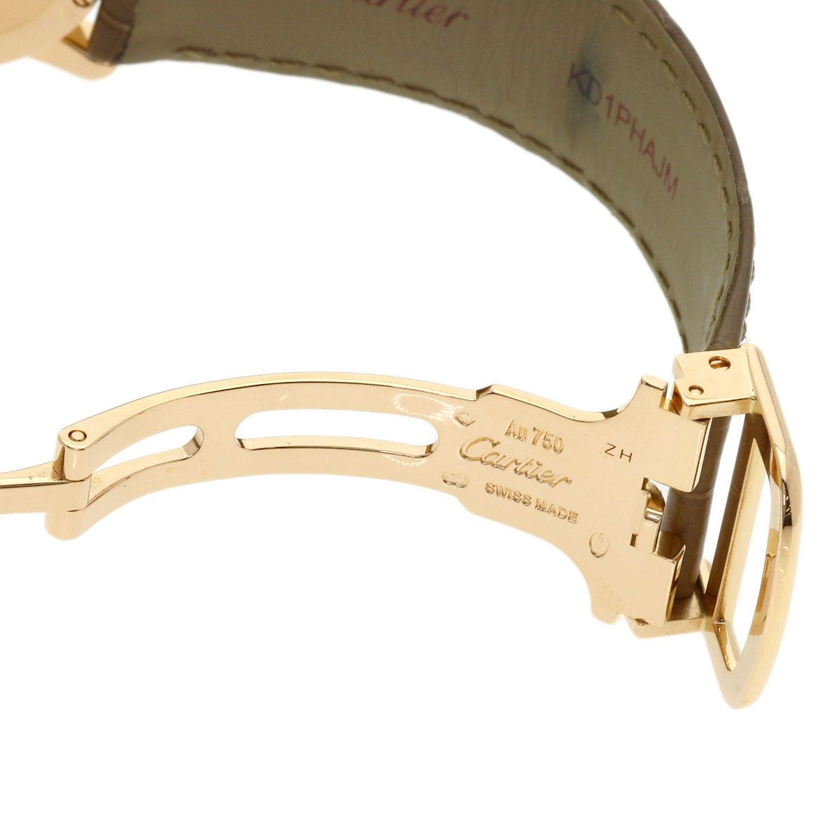 Cartier Londre Louis SM Watch 18k Pink Gold Leather — view 9