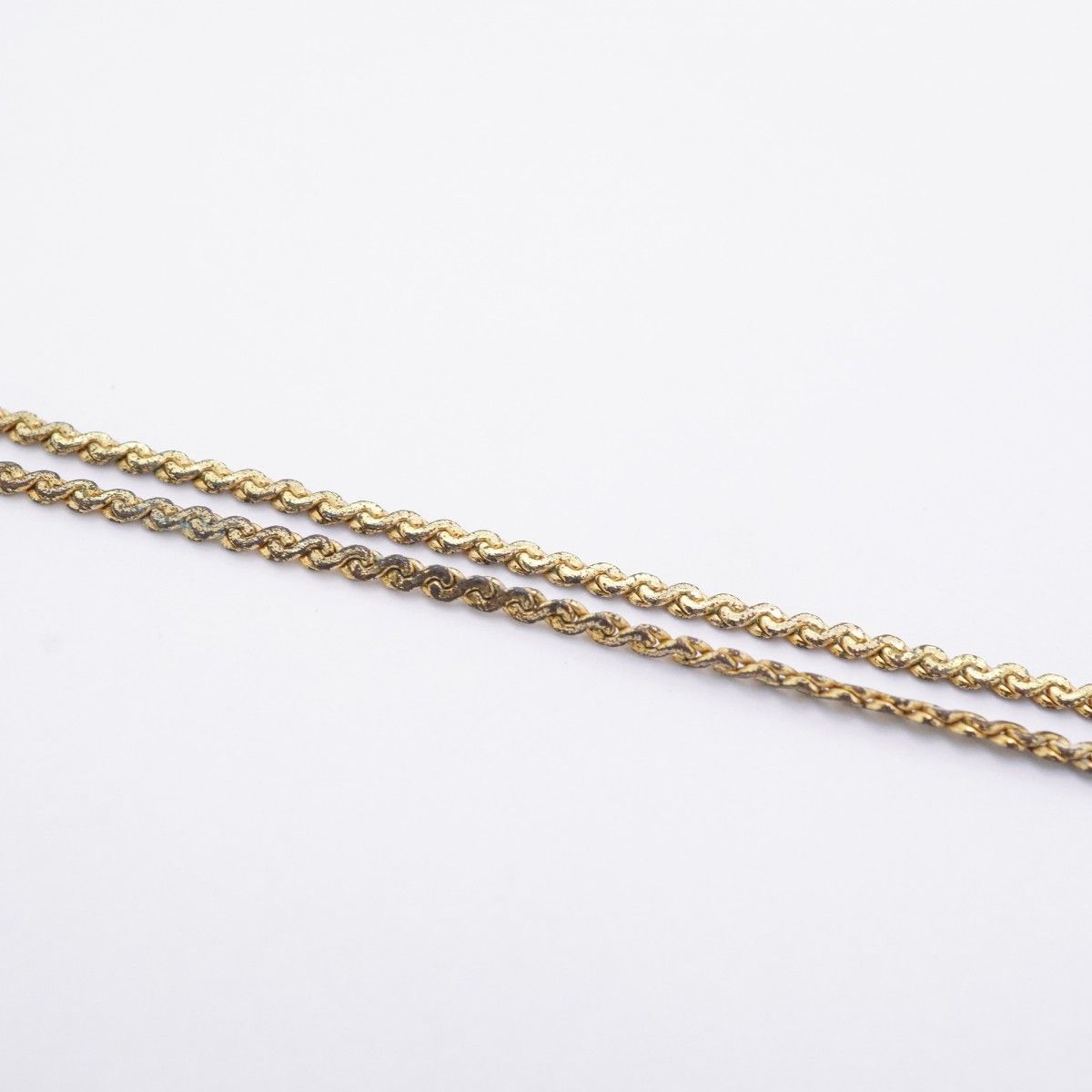 Dior Necklace CD Logo Gold Plated Rhinestone — view 8