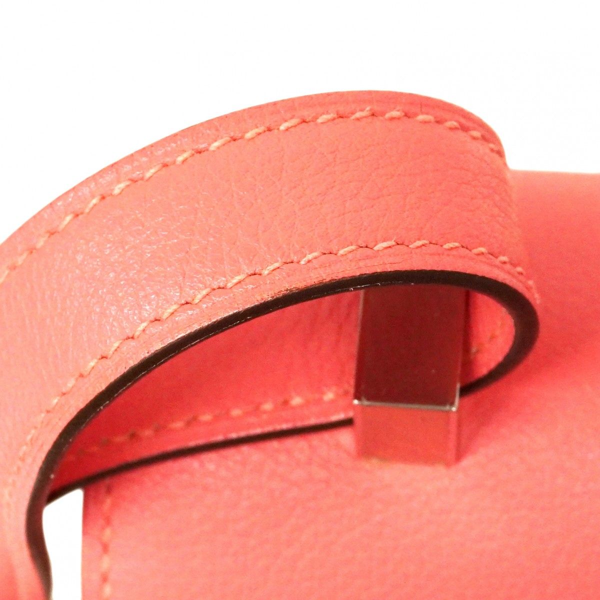 Hermes Shoulder Bag Constance 24 Ever Color Rose Azalea Silver — view 9