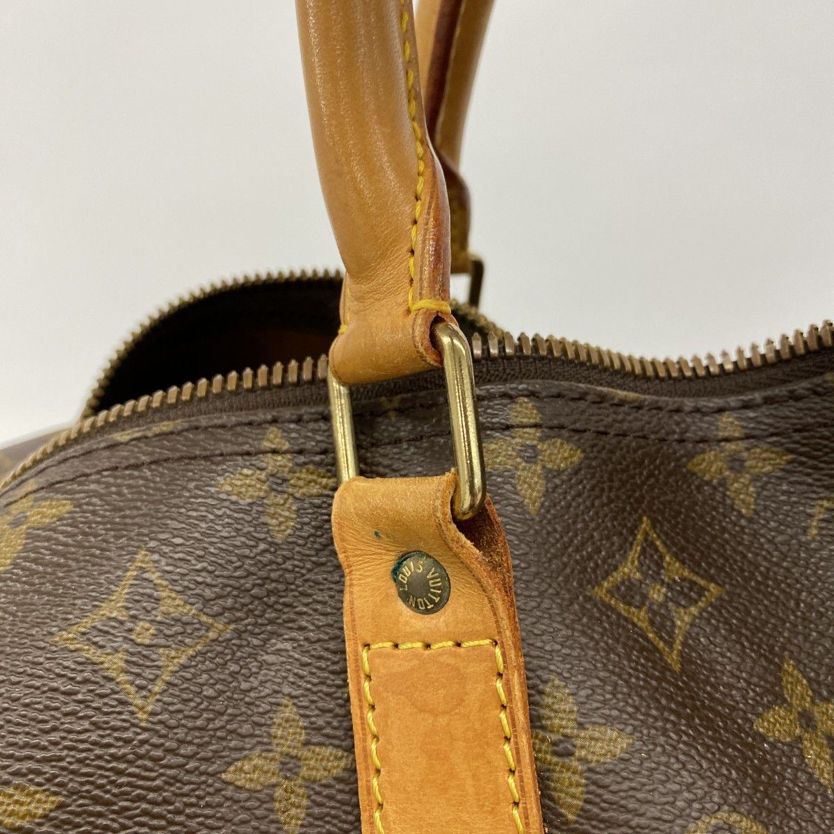 Louis Vuitton Boston Bag Monogram Keepall 60 Brown — view 9