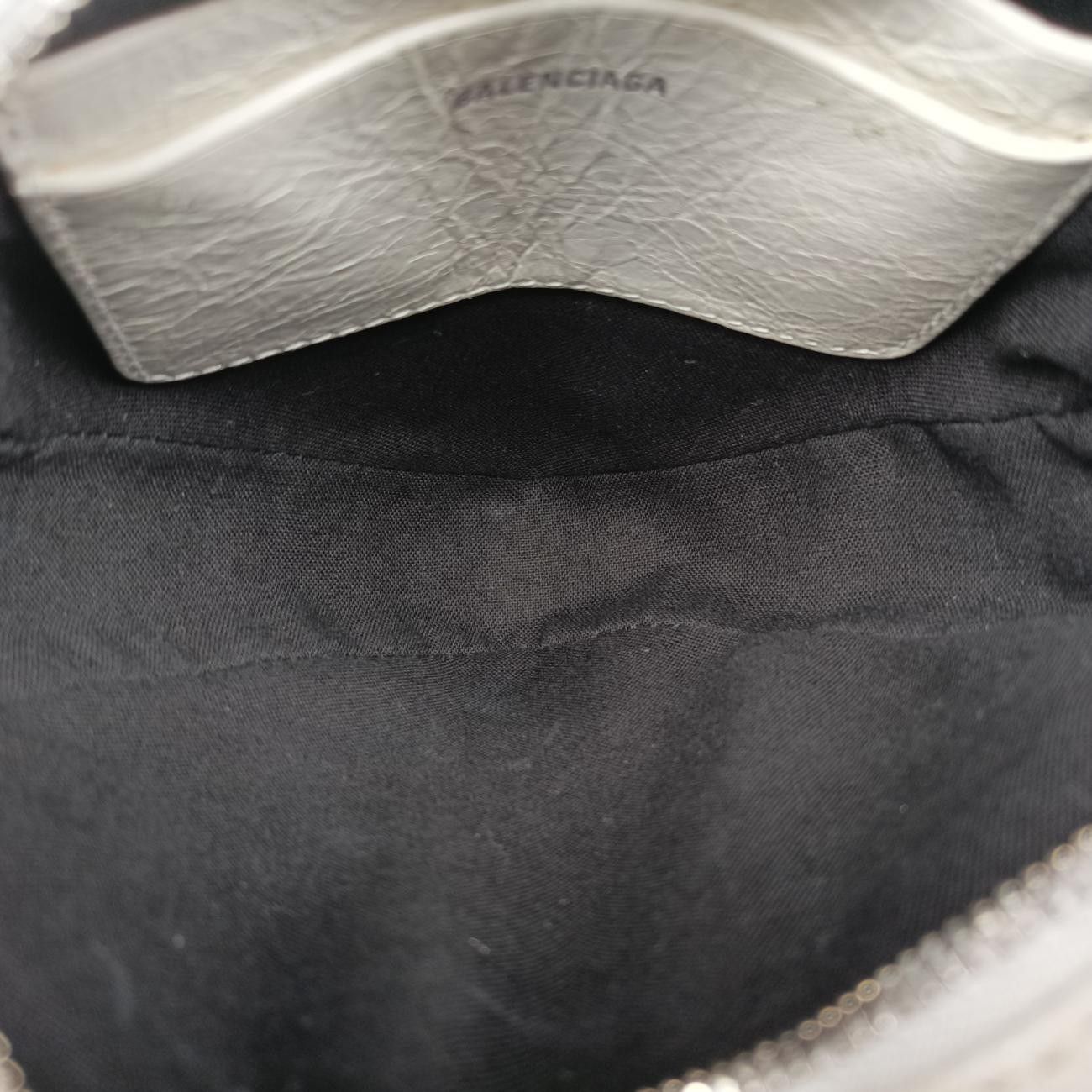 Balenciaga Cagole Heart Mini White Lambskin Messenger Bag — view 9
