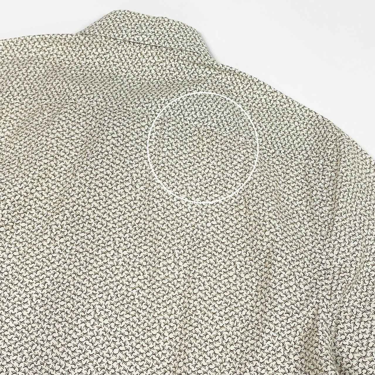 Louis Vuitton Longsleeve Shirt Cotton Total Pattern White Khaki — view 9
