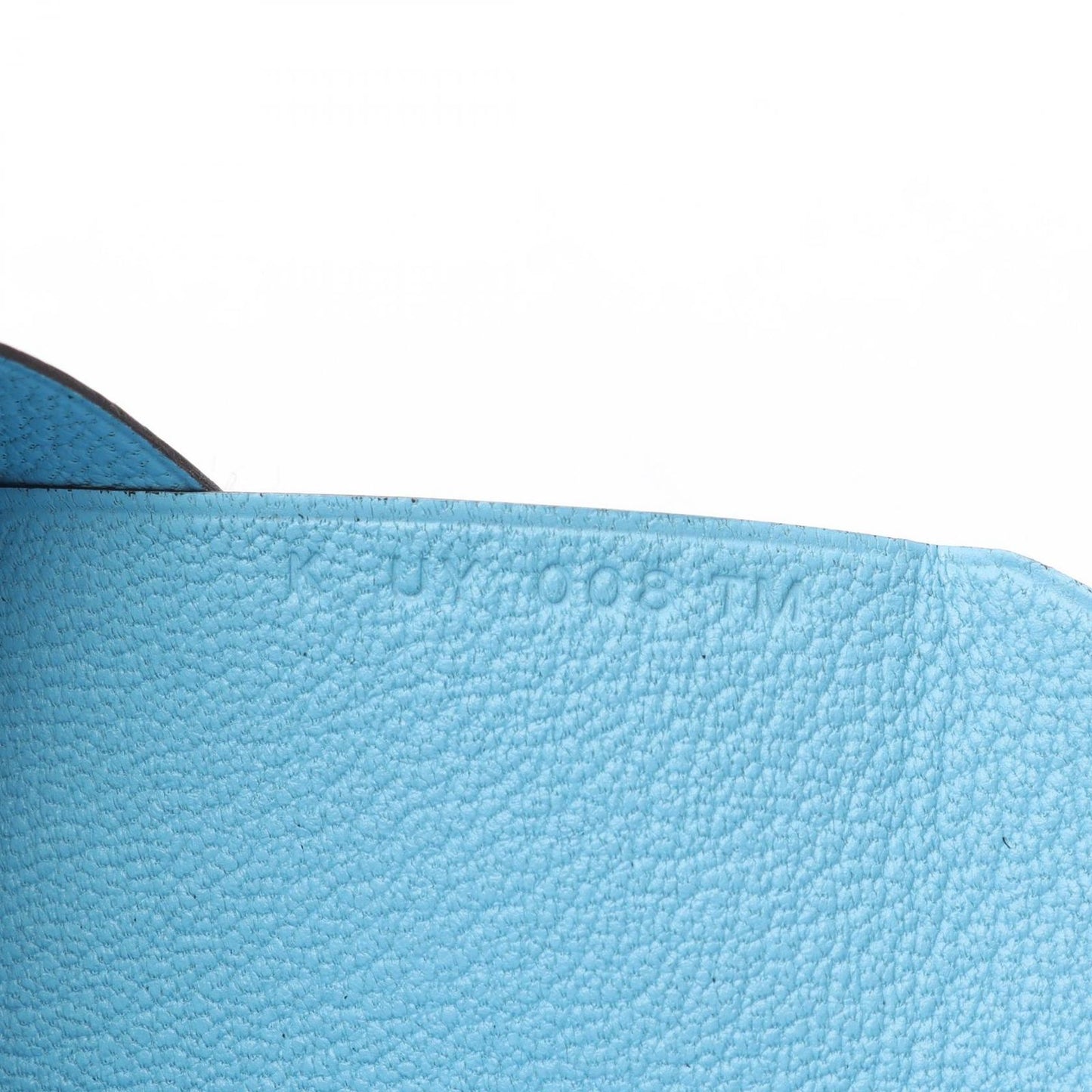 Hermes Coin Case Calvi Duo Celeste Leather — view 7