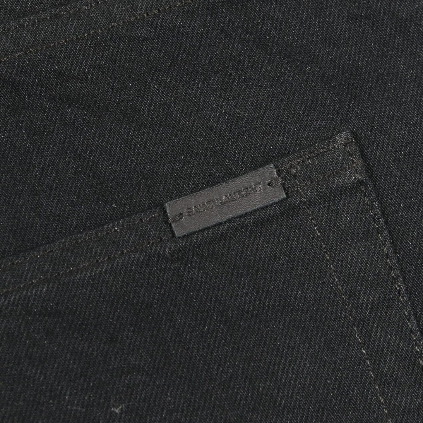 Saint Laurent Paris Denim Pants Straight Cotton — view 8