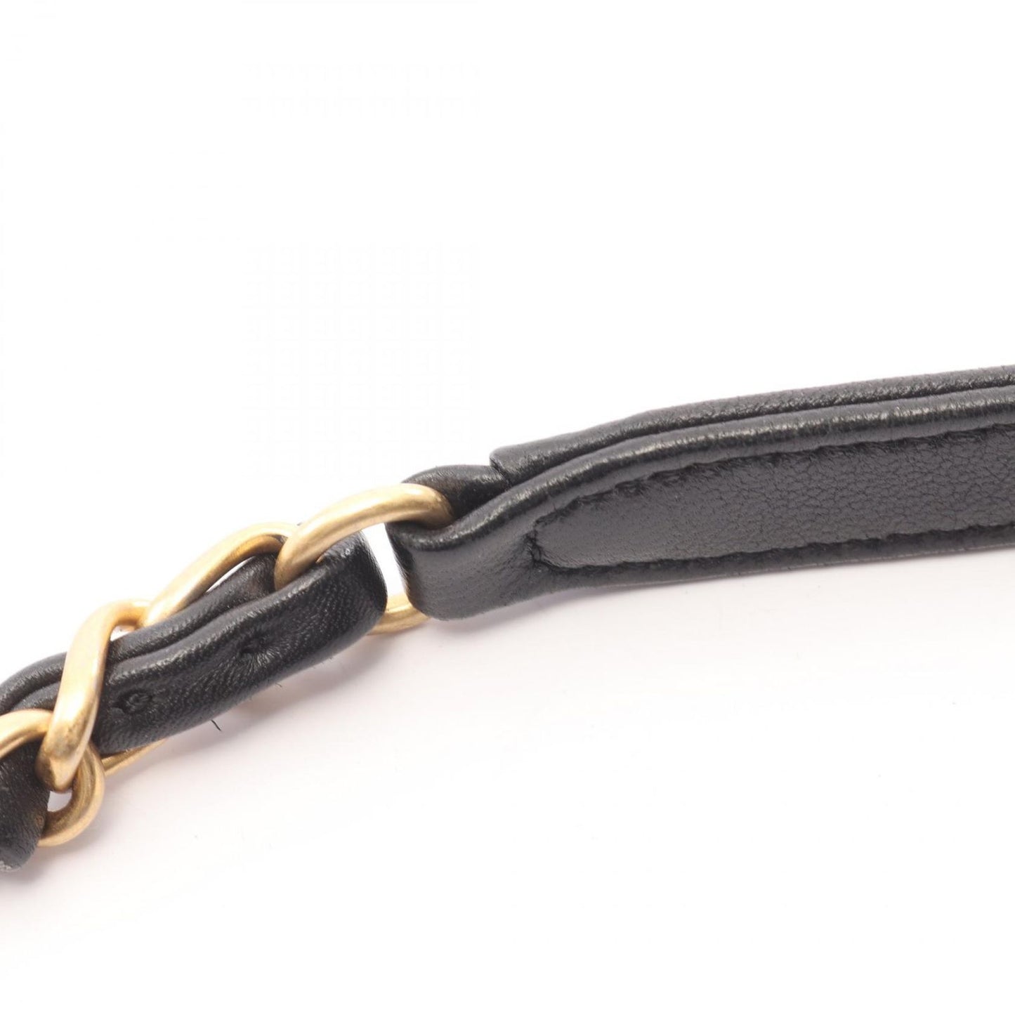 Chanel Shoulder Bag Quilted Heart Lock Black Lambskin Chain — view 9