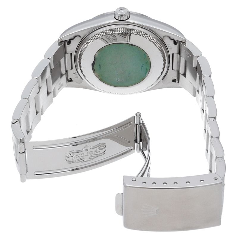 Rolex Air King SS Watch Black Polished — view 5