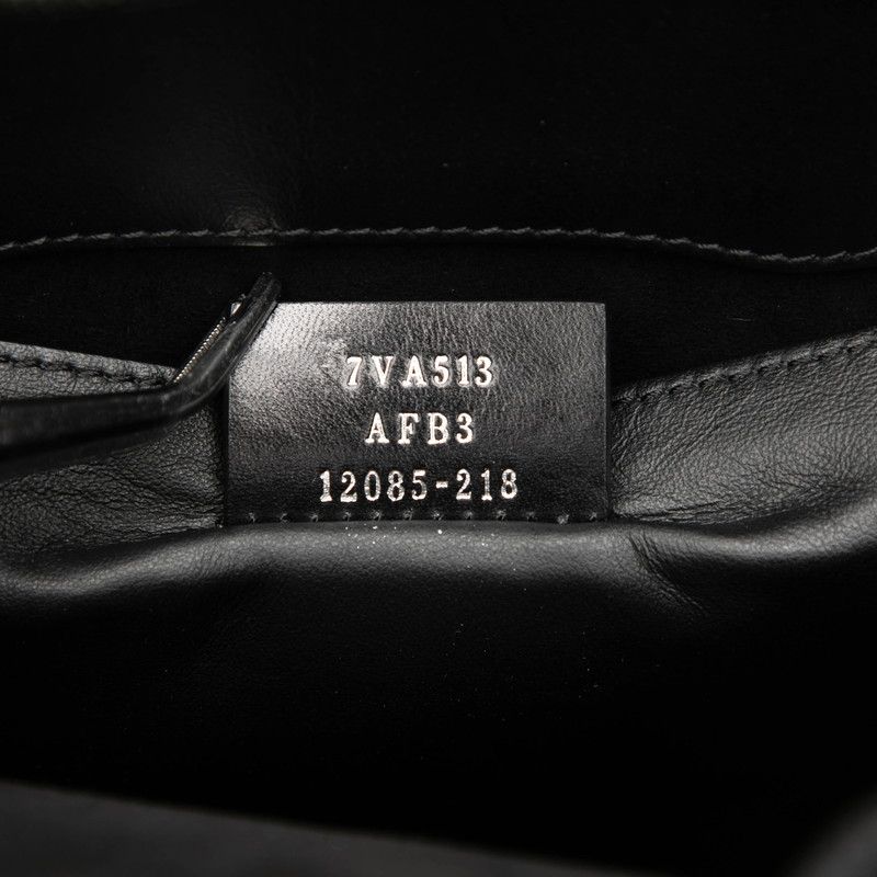 Fendi Shopping Shoulder Bag Tote Black Leather — view 6