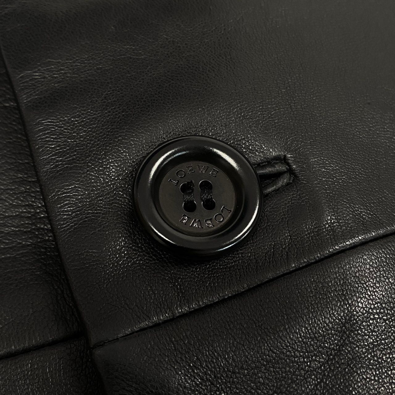 Loewe Leather Jacket Tailored 50 Black — view 9