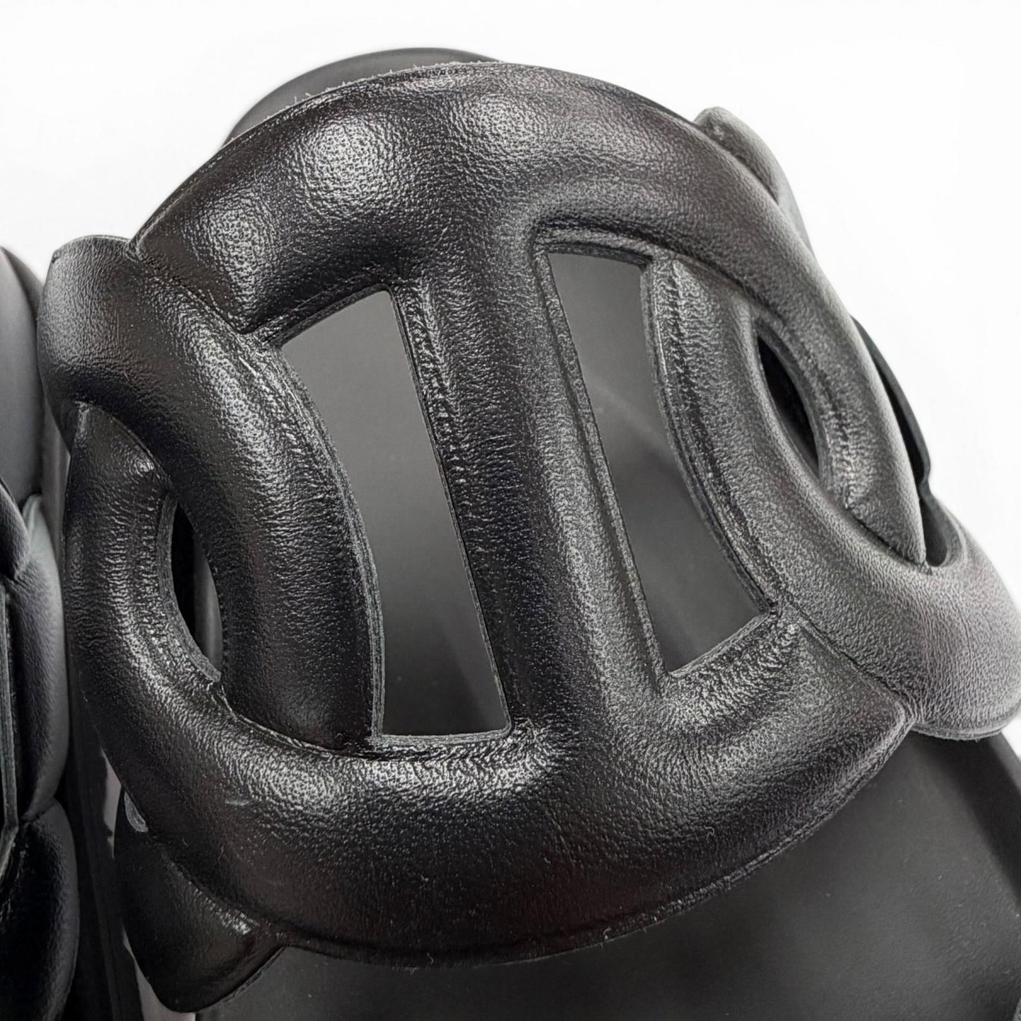Hermes Extra Chaine D'ancre Rubber Sandals Black — view 9