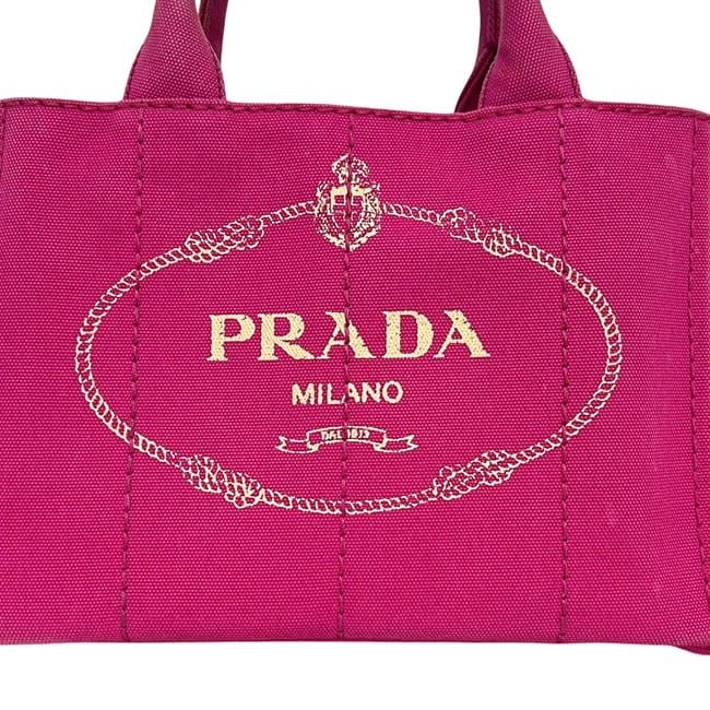 Prada Tote Canapa Pink — view 9