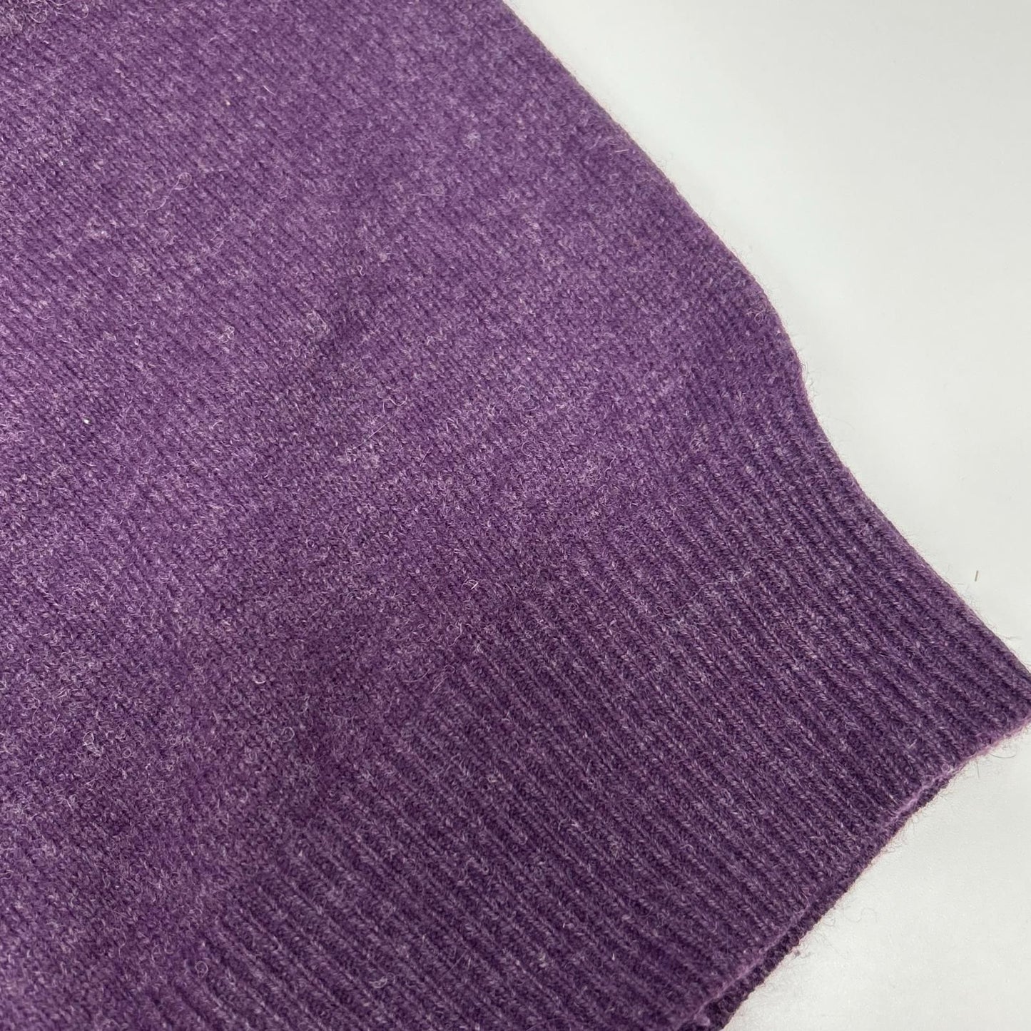 Saint Laurent Yves Purple Logo YSL Embroidery Knit Sweater — view 9