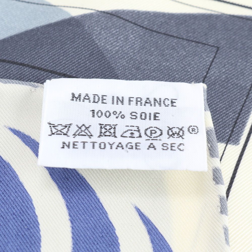 Hermes Tagged Silk Scarf C Mark Shawl — view 9