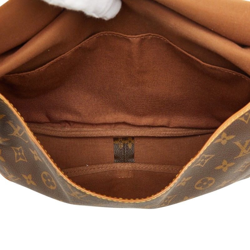 Louis Vuitton Monogram Saumur 30 Crossbody Shoulder Bag Brown Leather — view 9