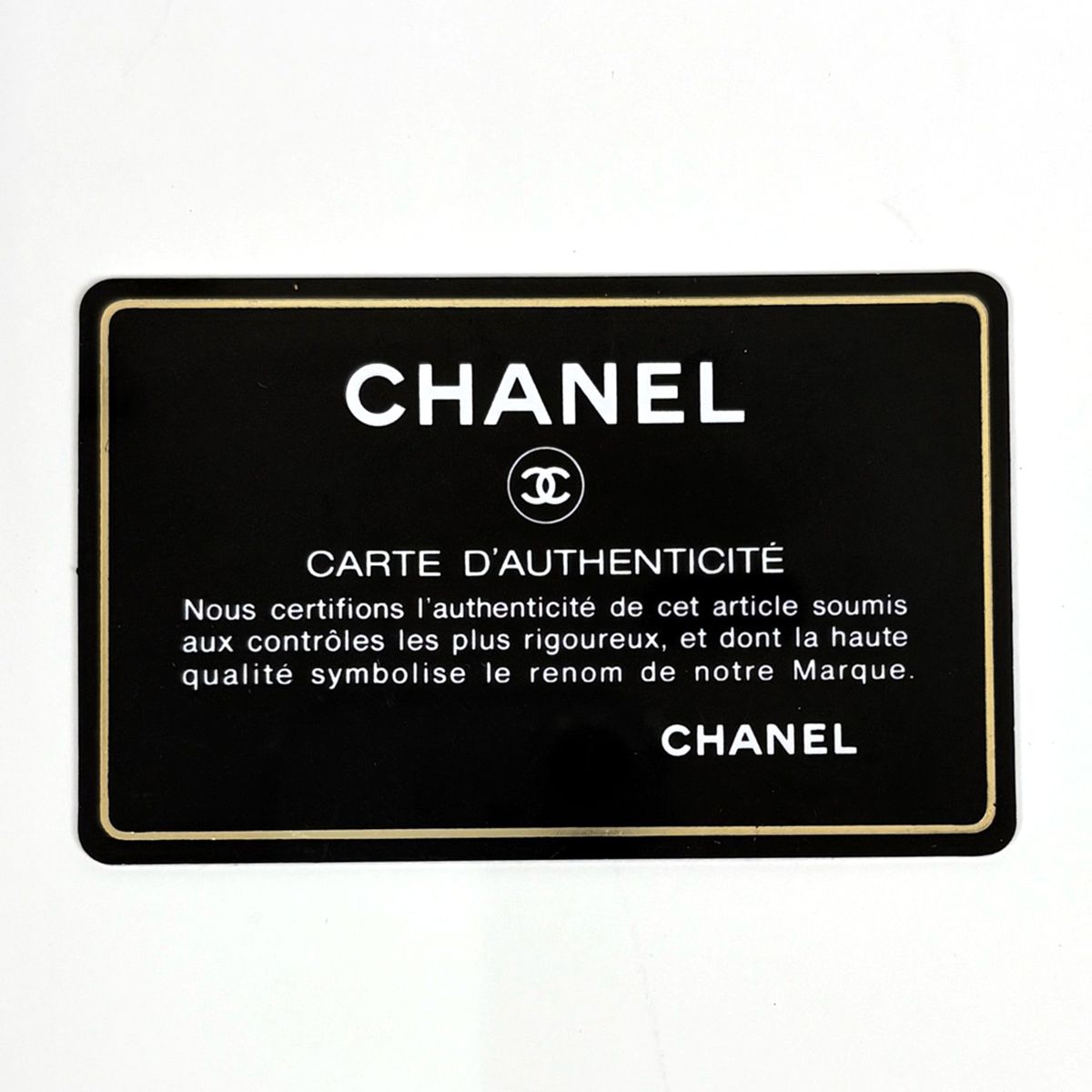Chanel CC Logo Trifold Wallet Caviar Leather Black — view 8