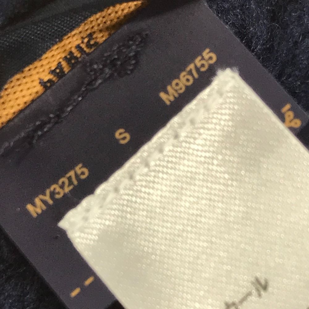 Louis Vuitton Scarf Only LV Mini Cable Wool Navy — view 9