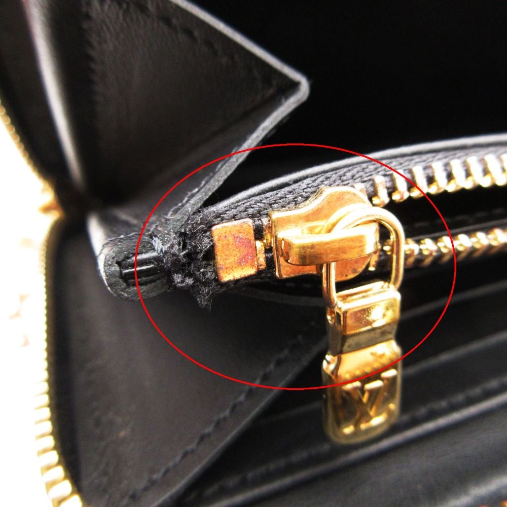 Louis Vuitton Wallet Cousin Zippy Lambskin Leather Monogram Embossed Round — view 9