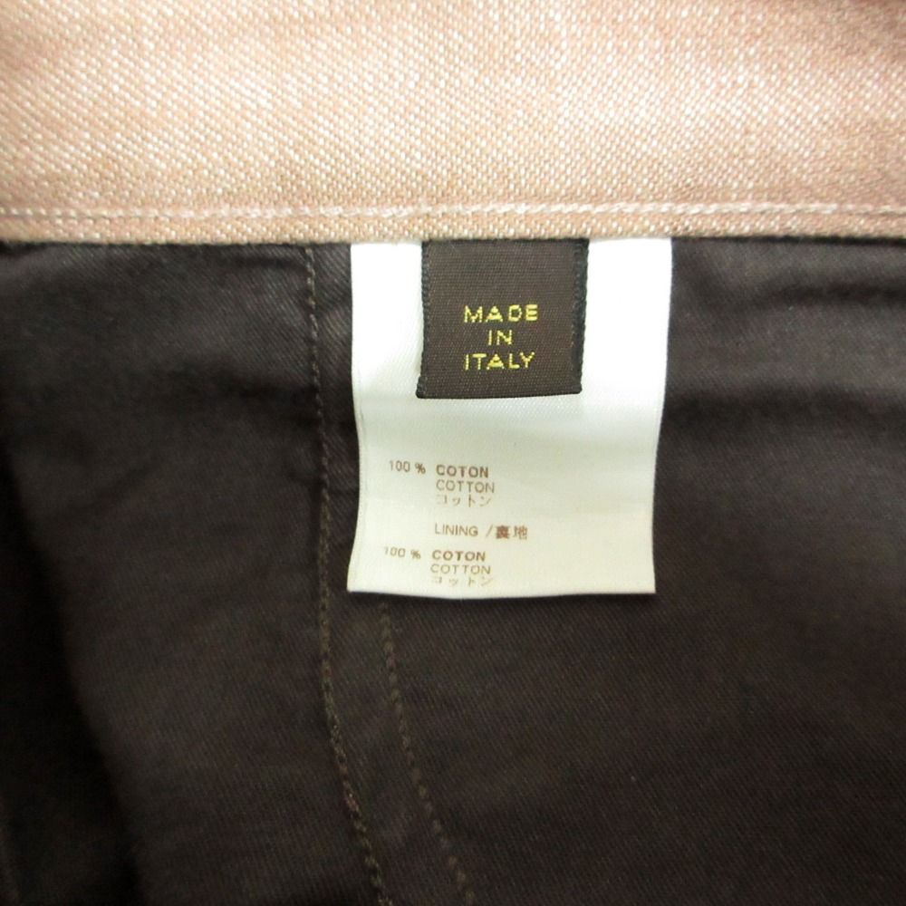 Louis Vuitton Denim Pants Jeans Pan Button Fly Contrast Stitch Beige Pink — view 9