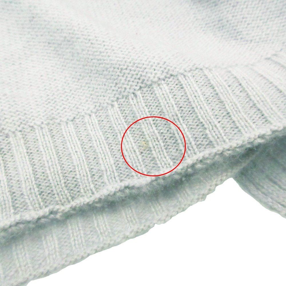 Dior Scarf Cashmere Knit Large Shawl Light Blue — view 7