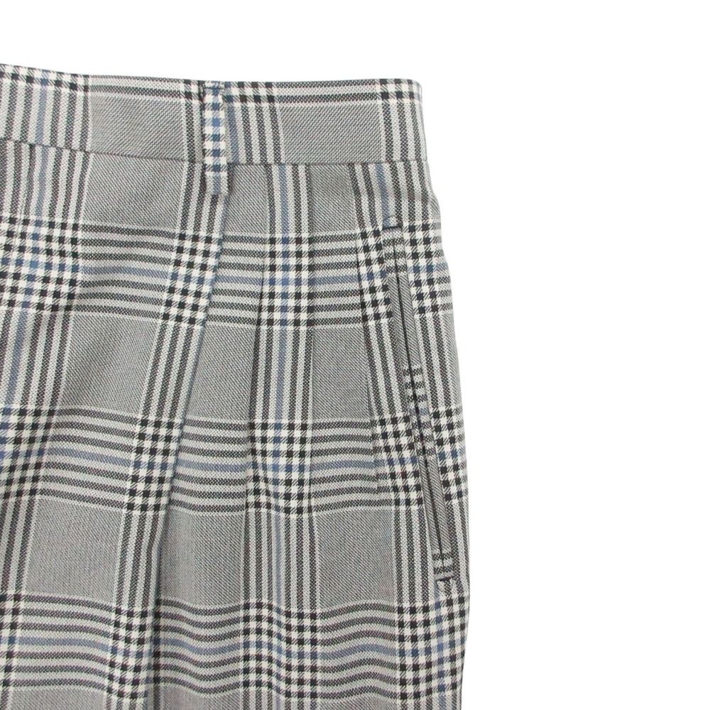 Gucci Pants Trousers 3 Tuck Pleated Glen Plaid Roll Up Gray 50 — view 9