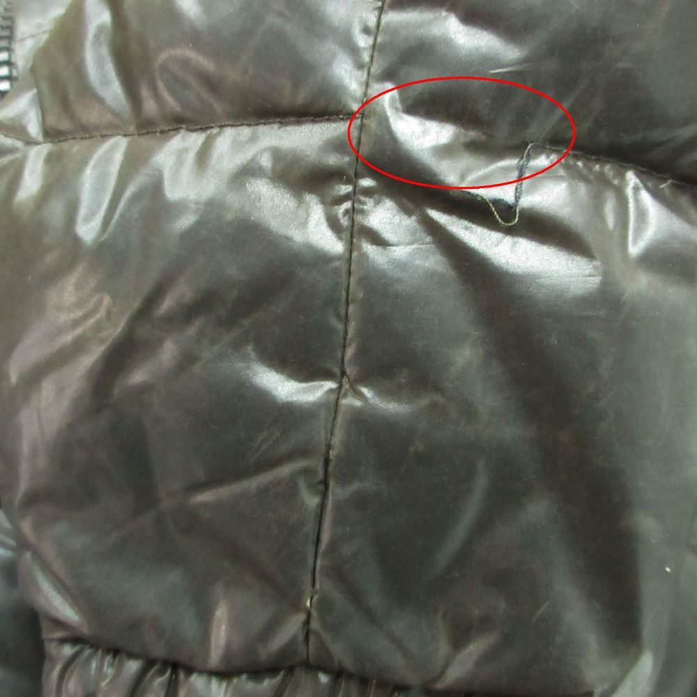 Moncler Maya Down Jacket Nylon Hooded Brown 5 — view 9