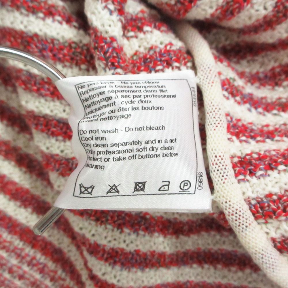 Chanel Collarless Jacket Cardigan Double Button Three Quarter Sleeve Summer — view 9