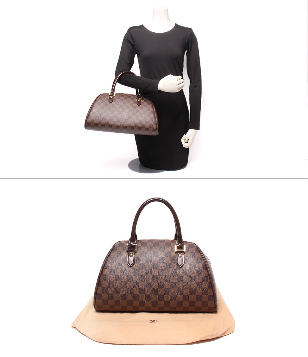 Louis Vuitton Mini Boston Bag Riviera MM Damier Ebene — view 9