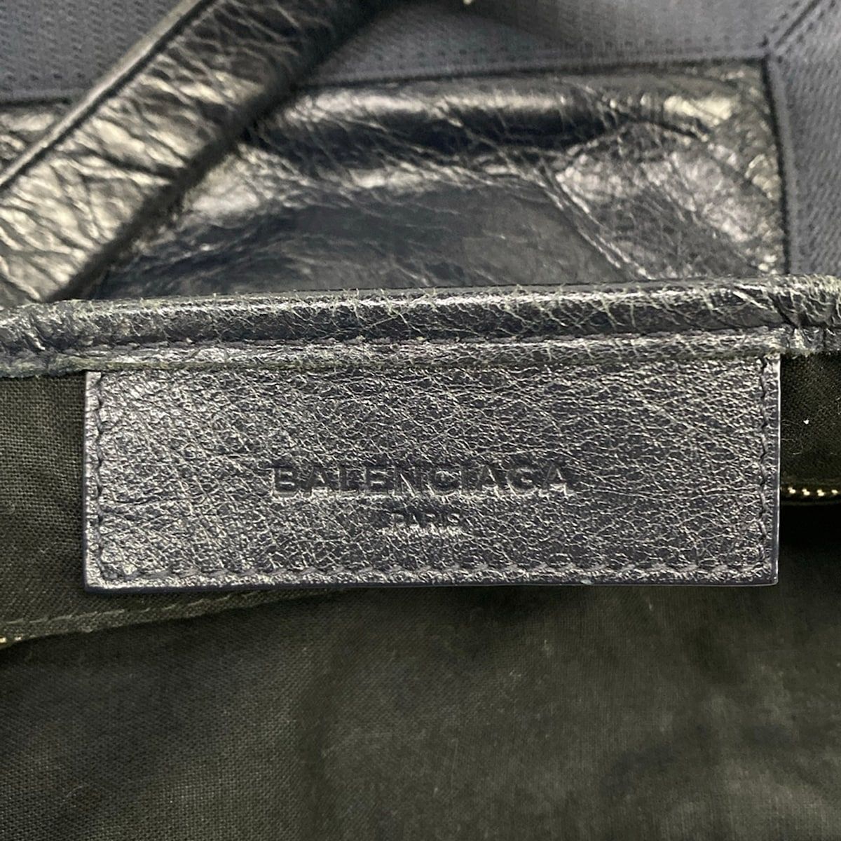 Balenciaga Tote Navy Cabas XS Dark Leather — view 9
