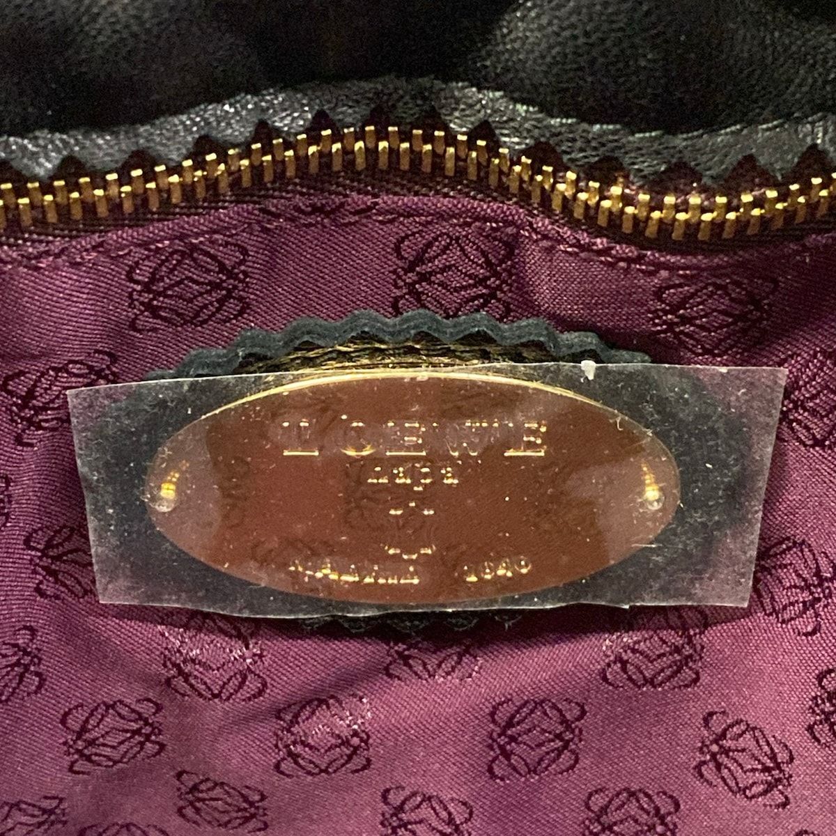 Loewe Shoulder Bag Flamenco 22 Black Drawstring Leather — view 9