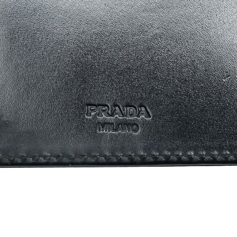 Prada Notebook Cover System Black Nylon Leather 1- Agenda — view 8