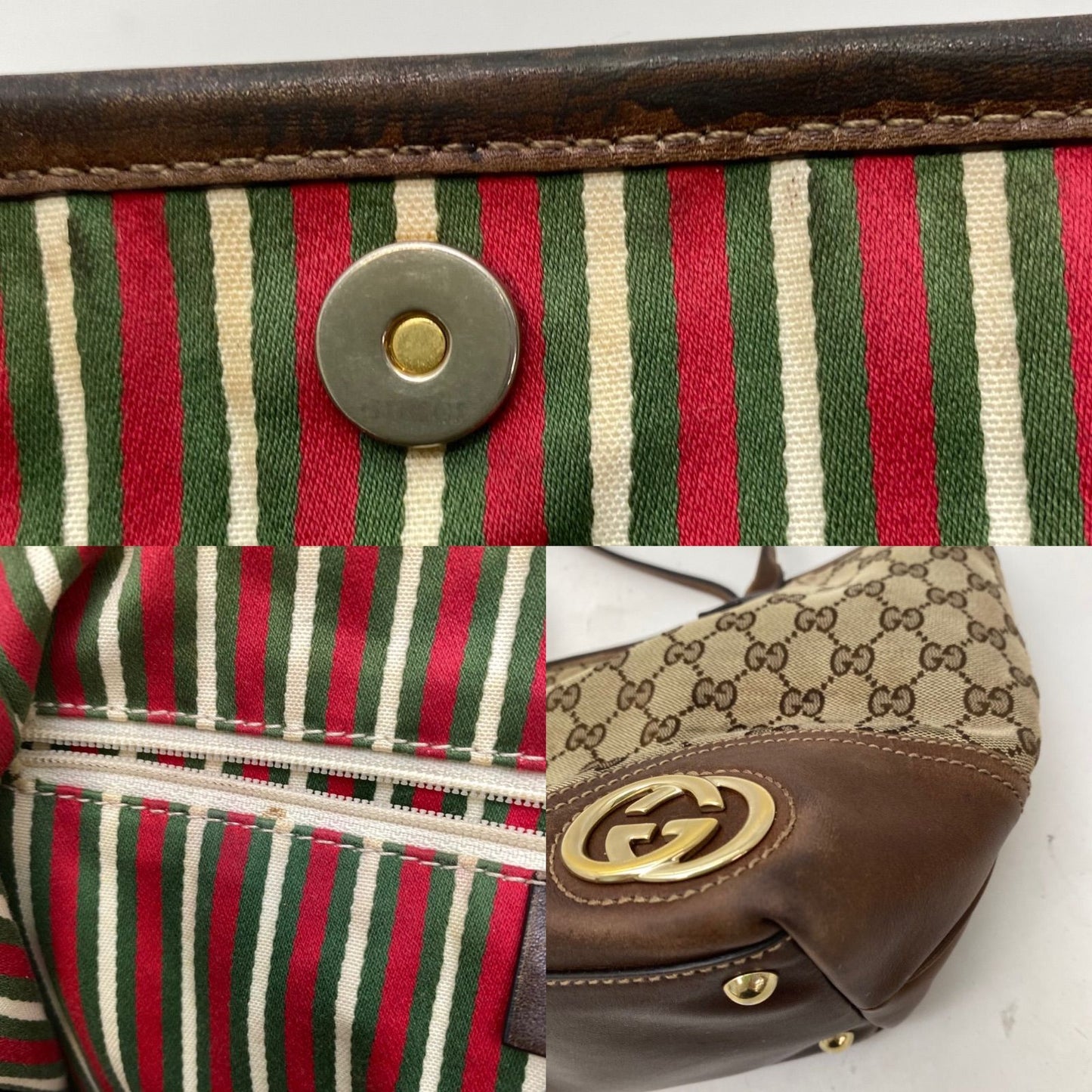 Gucci New Britt Tote Shoulder GG Canvas — view 9