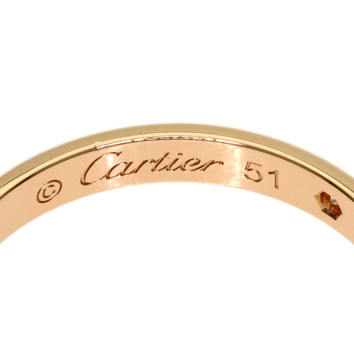 Cartier Wedding Diamond 51 Ring 18k Pink Gold — view 7