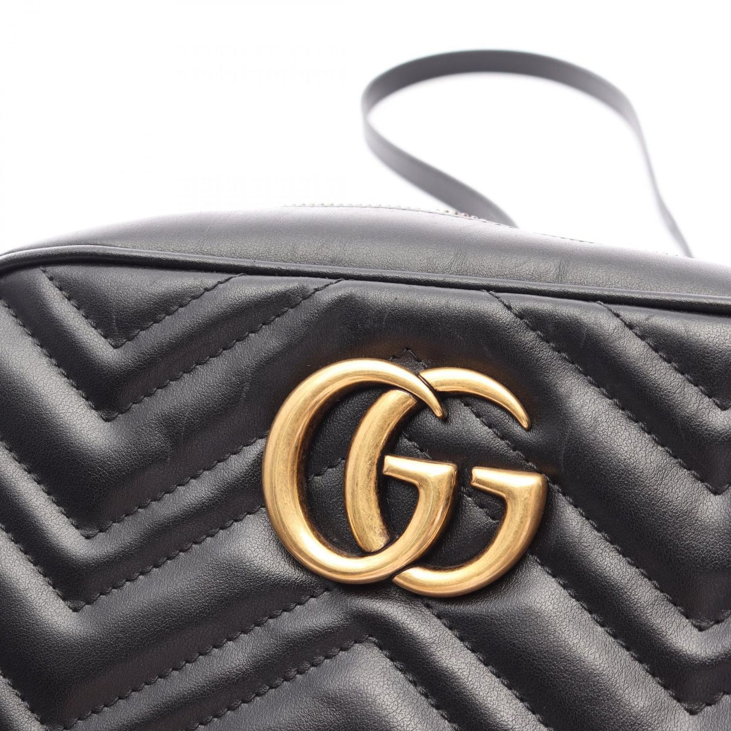 Gucci Shoulder Bag GG Marmont Black Leather Small — view 7