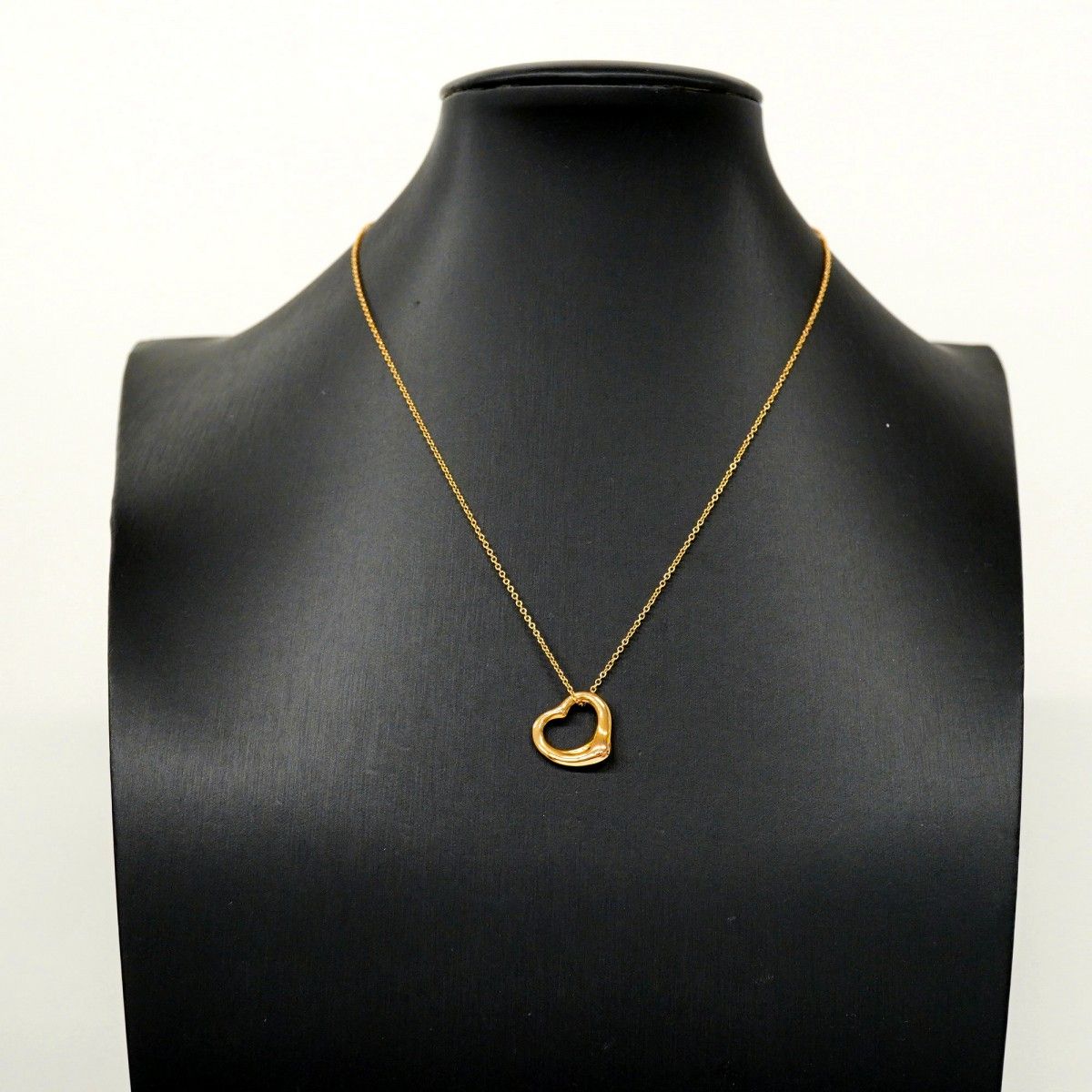 Tiffany & Co Necklace Open Heart 18k Pink Gold — view 7