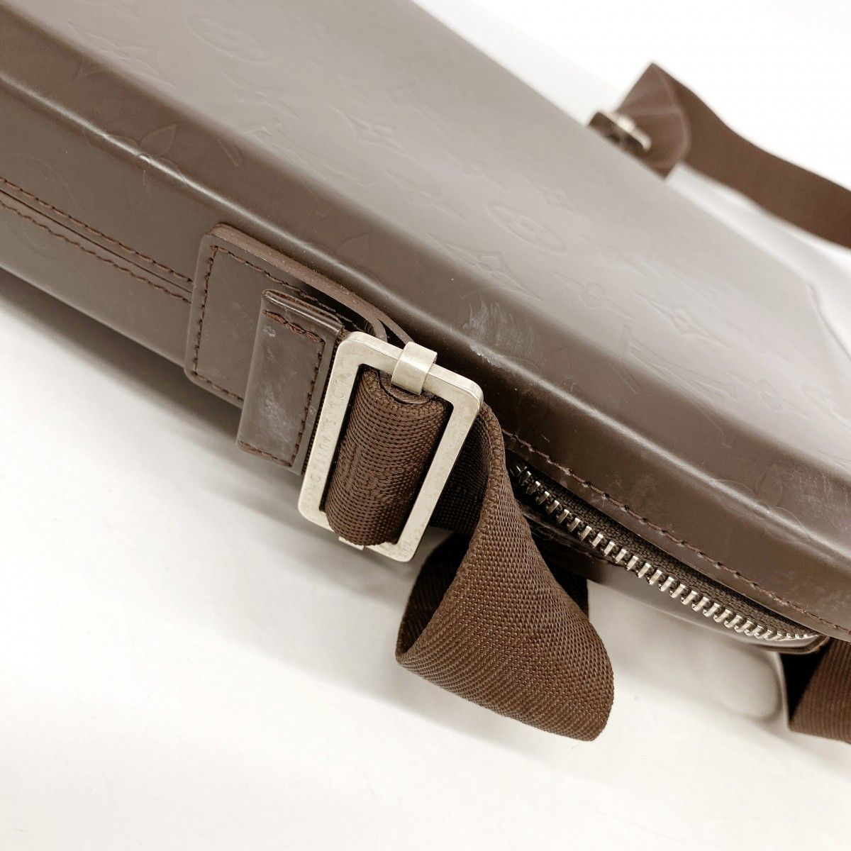 Louis Vuitton Shoulder Bag Monogram Glace Leather Bobbi Cafe — view 9