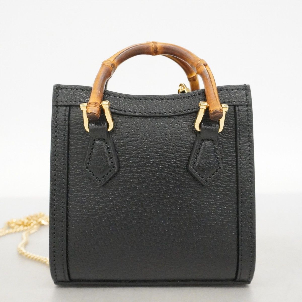 Gucci Handbag Diana Leather Black Gold 2-Way — view 7