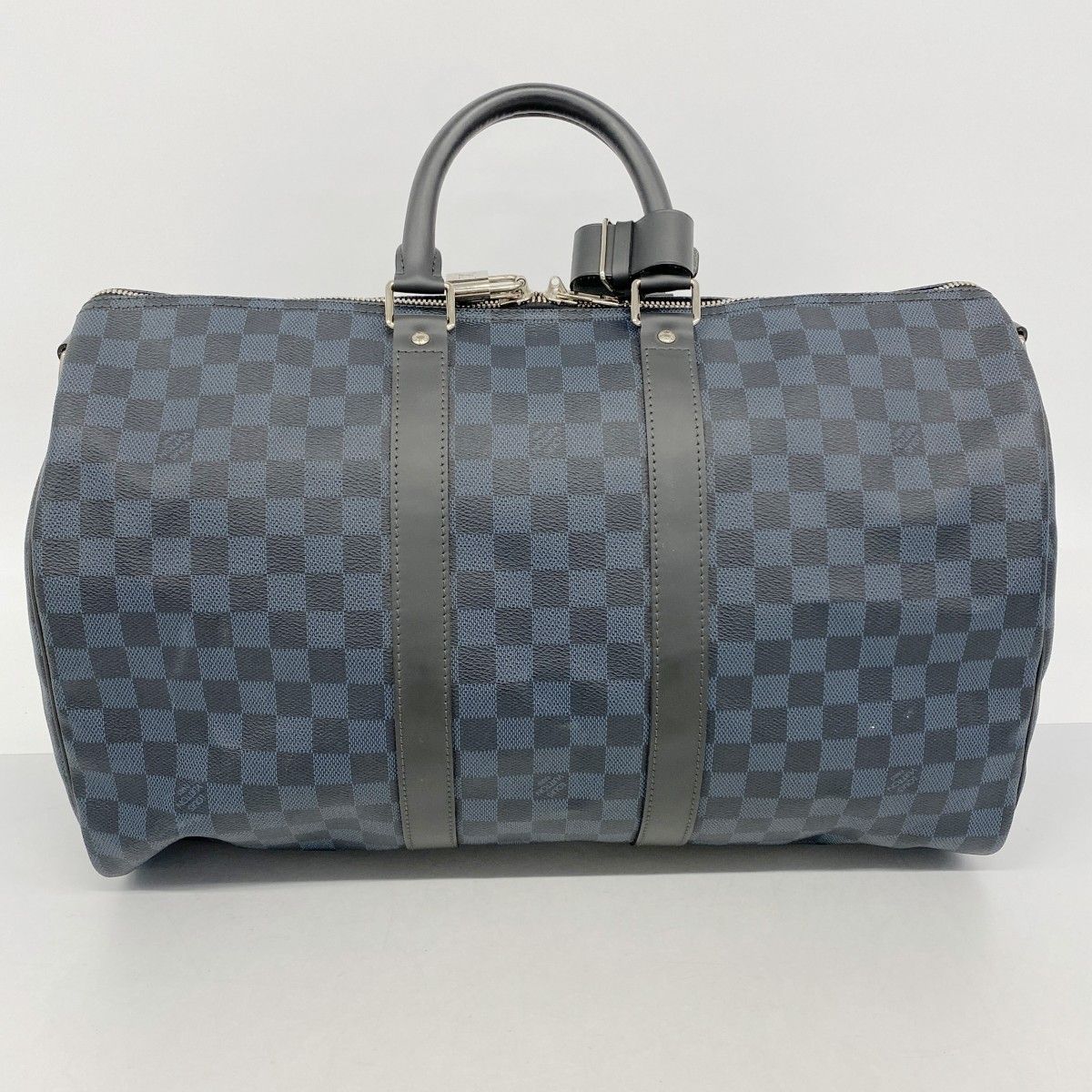 Louis Vuitton Boston Bag Damier Cobalt Keepall Bandouliere 45 Black — view 9