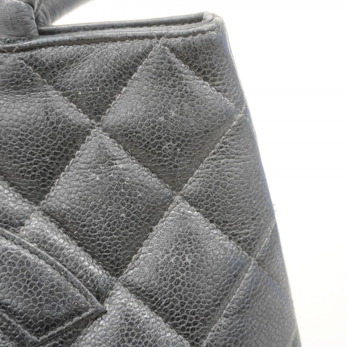 Chanel Tote Medallion Caviar Leather Black Gold — view 9