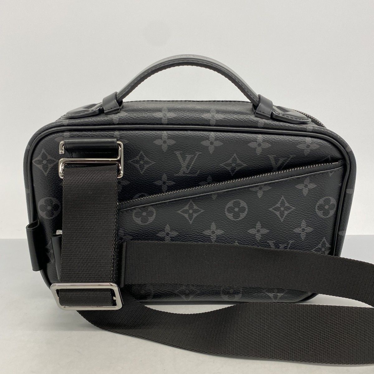 Louis Vuitton Belt Bag Monogram Eclipse Black Gray — view 7