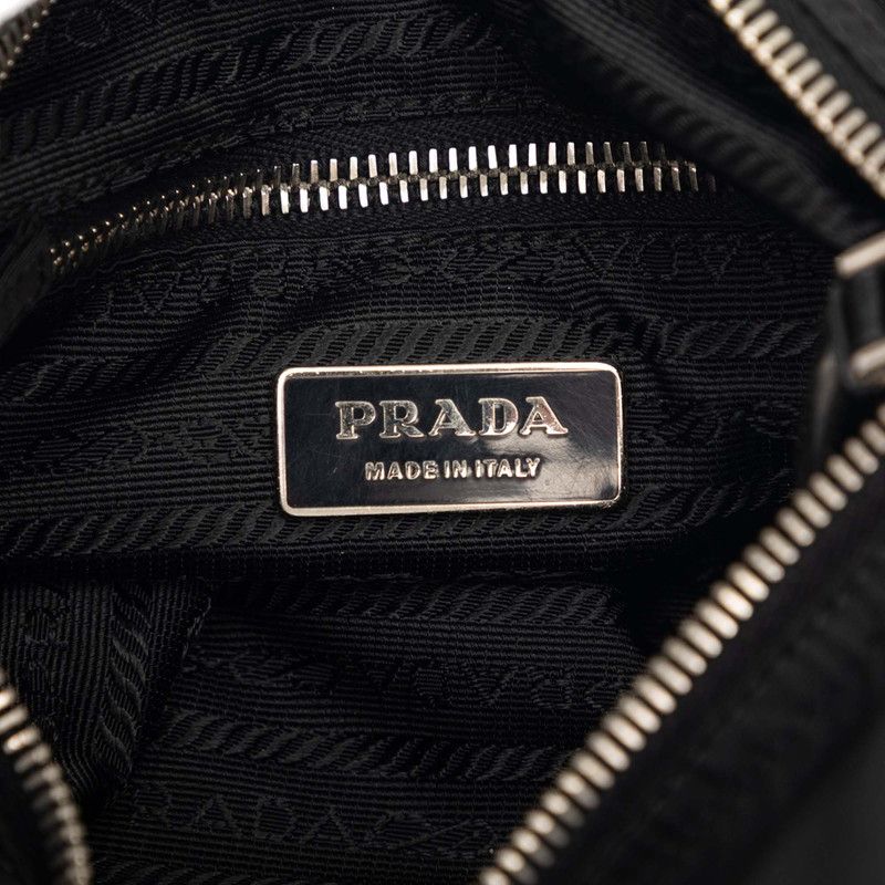Prada Crossbody Shoulder Bag Black Nylon — view 5