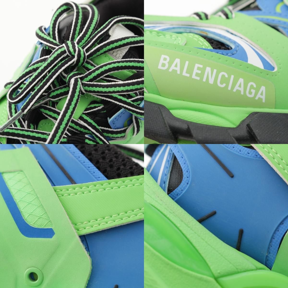 Balenciaga Leather Sneakers Green — view 9