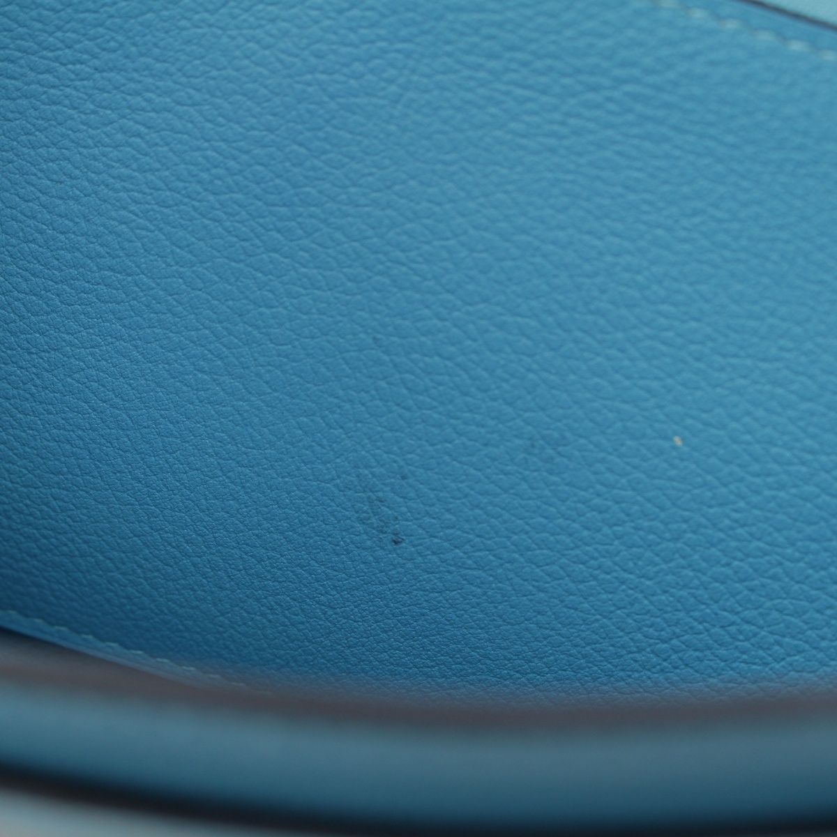 Hermes Constance Evercolor Wallet Gold Blue Dunor — view 9