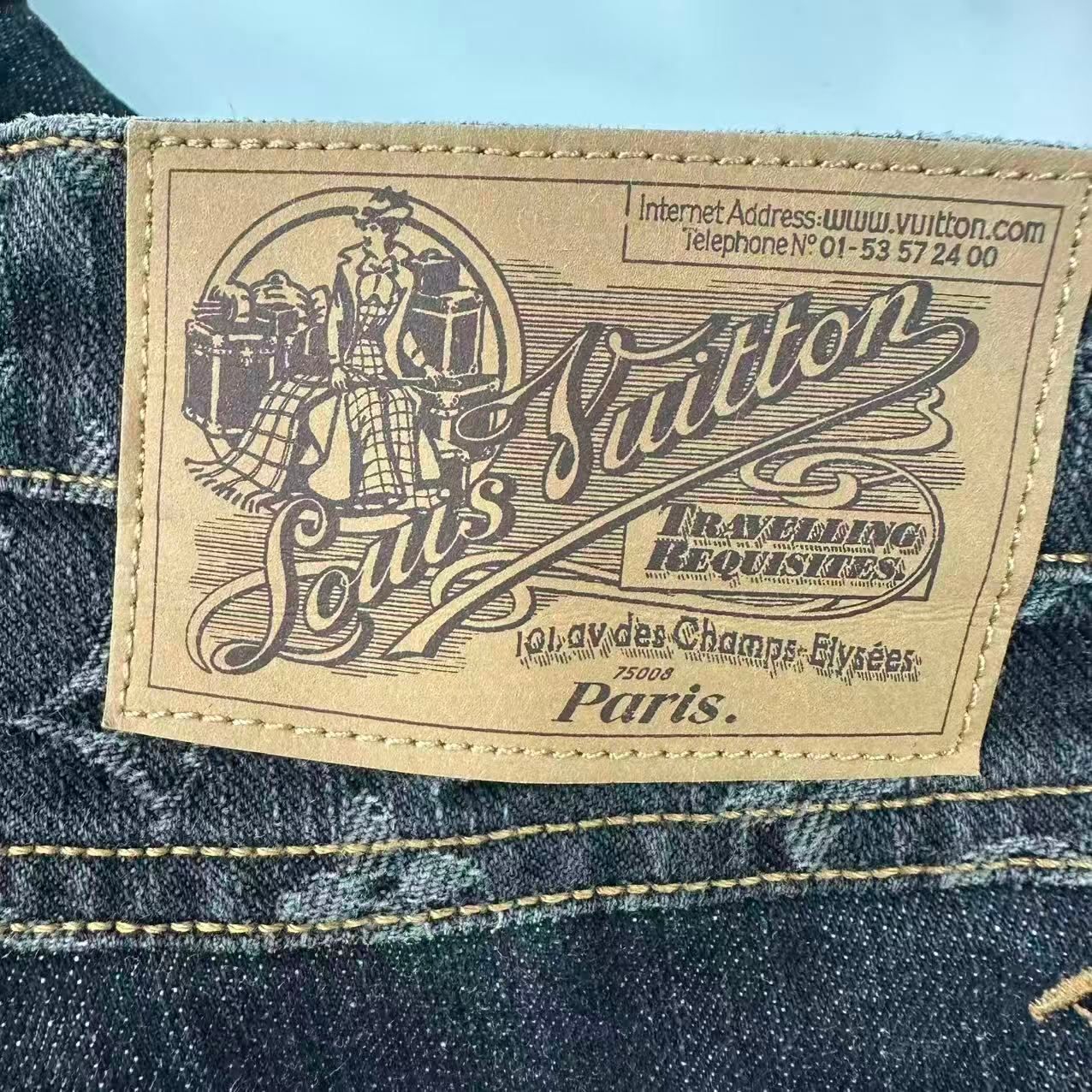 Louis Vuitton Monogram Denim Pants 38 — view 7