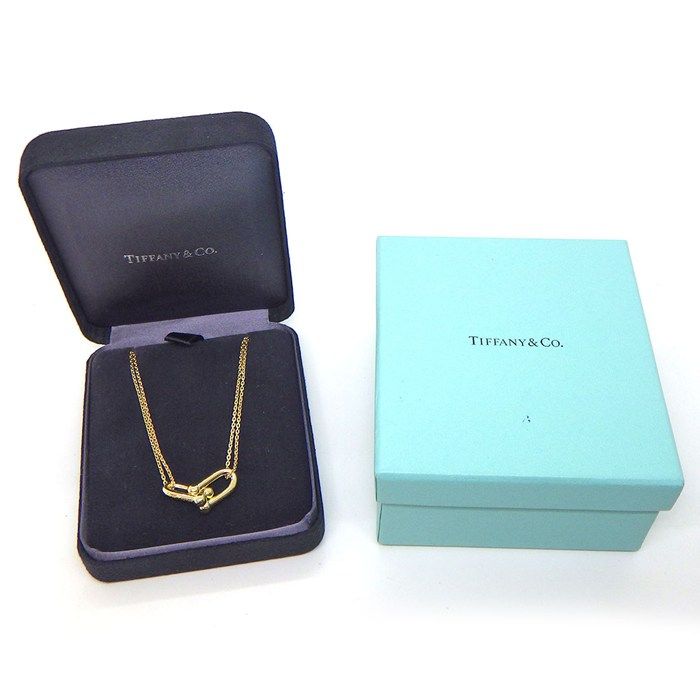 Tiffany & Co Necklace Double Link Large 18k Yellow Gold — view 8