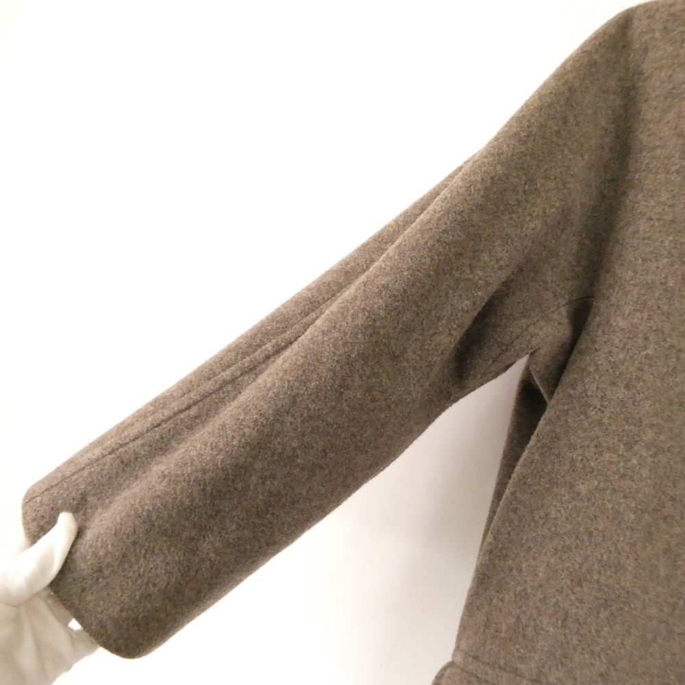 Max Mara Maxmaraweekend Marano Color Coat 1 Piece s 100% Wool Hood Zip — view 7