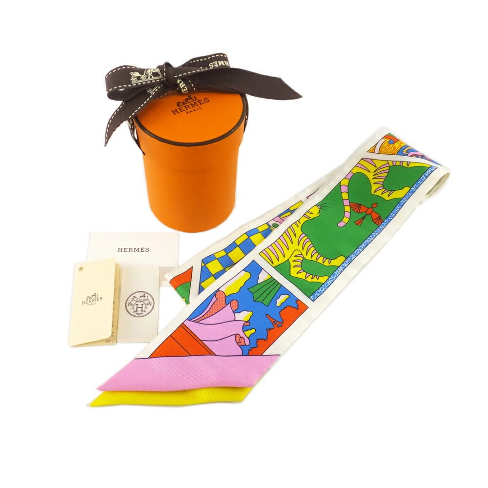 Hermes Heaven Factry Suit Factory Multicolor Scarf — view 9