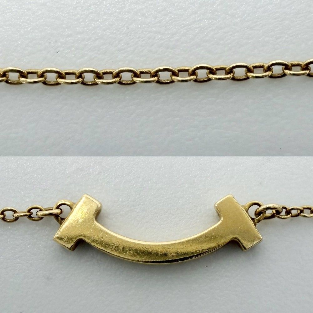 Tiffany & Co Necklace T Smile Mini Pendant Adjustable Star with 18k YG Gold — view 7