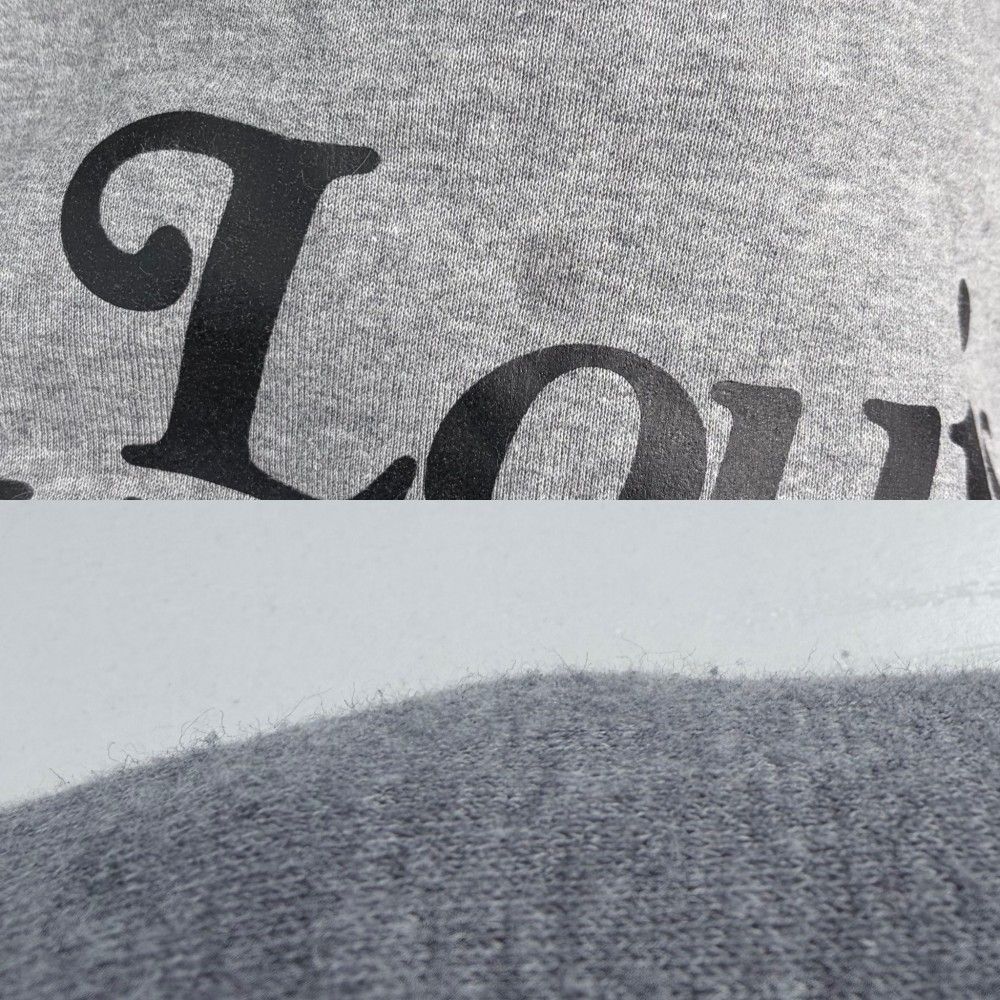 Louis Vuitton Sweatshirt Collaboration Brushed Lining Top Crew Neck M Gray — view 7