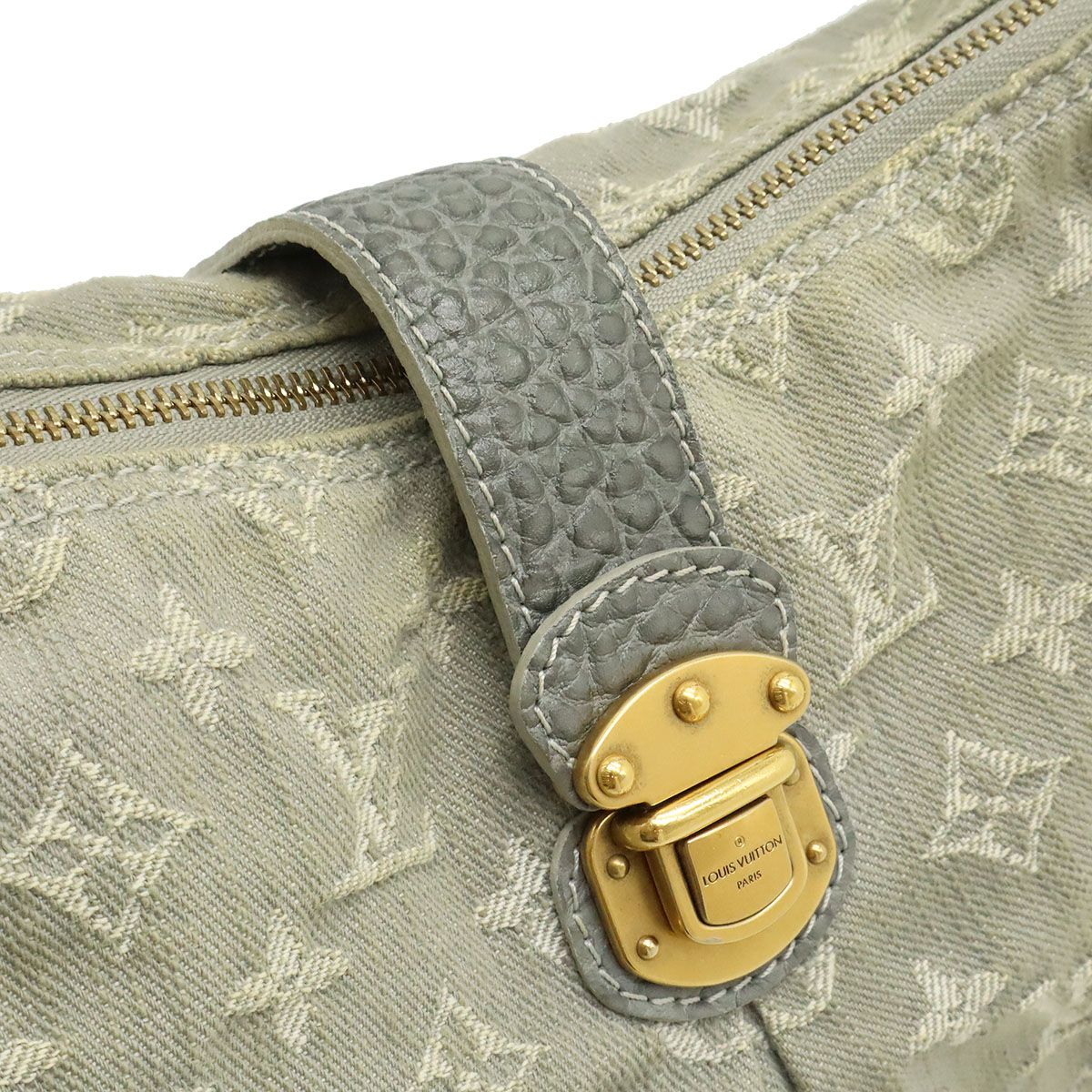 Louis Vuitton Monogram Denim Slightly Shoulder Bag Semi Gray — view 9