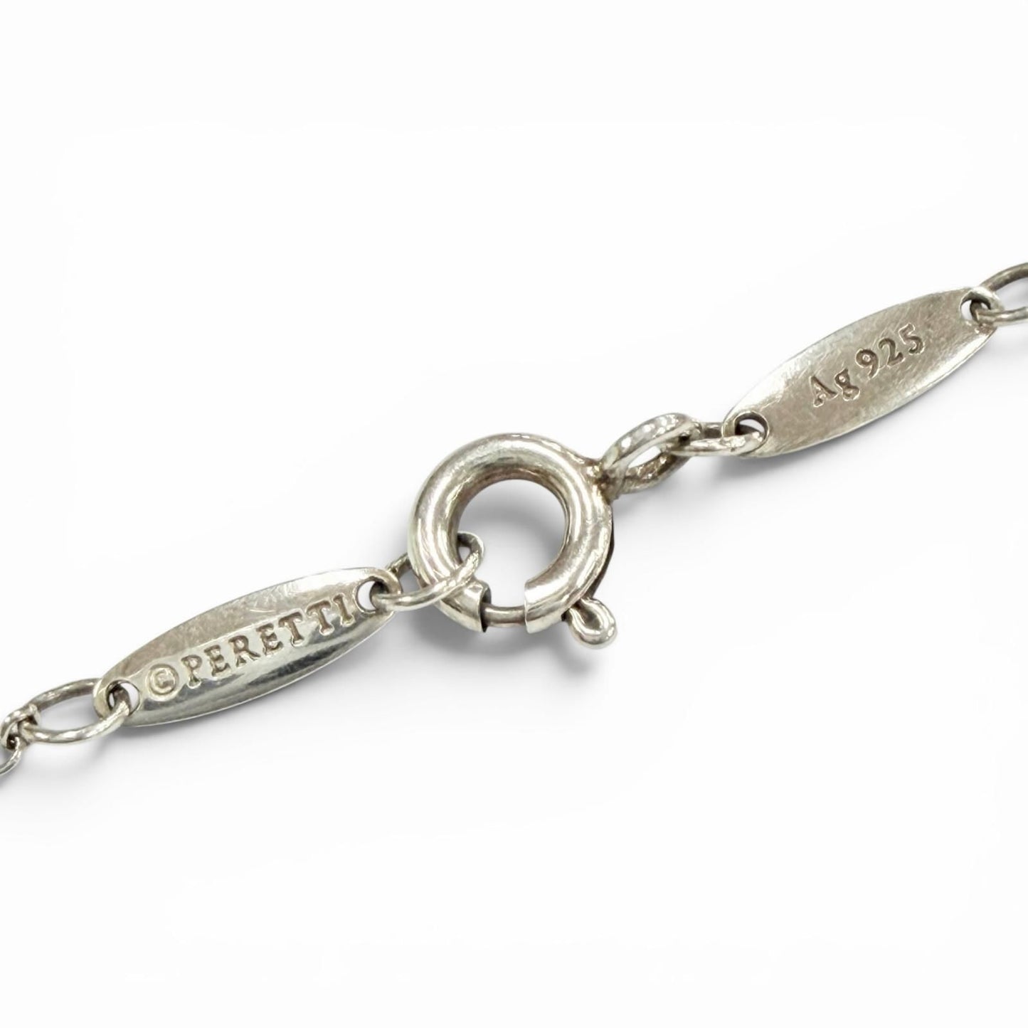 Tiffany & Co Elsa Peretti Color by the Yard Pink Saffiano Bracelet Silver — view 6