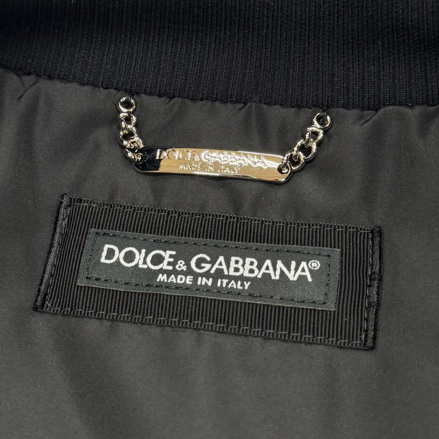 Dolce & Gabbana Graffiti Black Tag Double Zip Up Jacket Bomber White — view 9